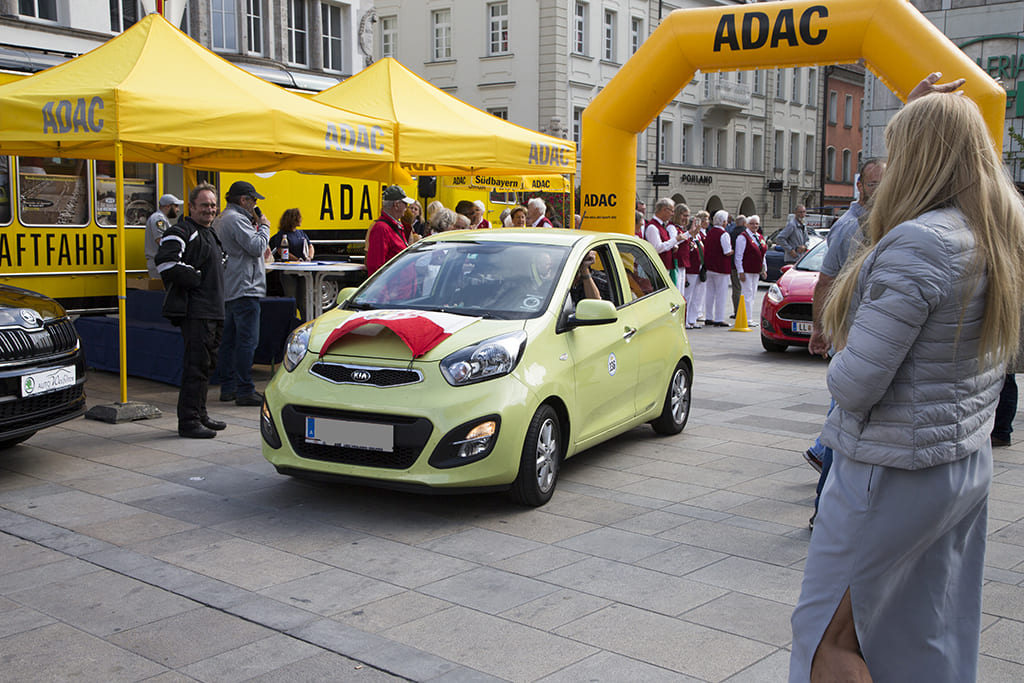 Ankunft bei der Sternfahrt in Regensburg 2017